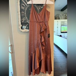 Lulu's Dusty Rose High Low Dress